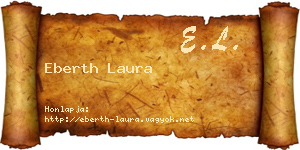 Eberth Laura névjegykártya